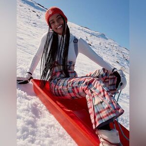 Free People All Prepped Printed Bib/size S new